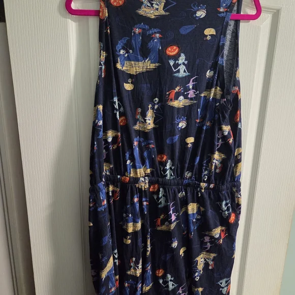NWT Torrid Nightmare Before Christmas Button Front Sleeveless Romper- Size 3x - Picture 7 of 10